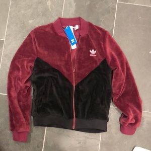 Adidas fur track jacket
